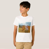 T-shirt Cheval Jaune, Lapin De Printemps (Devant entier)