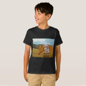 T-shirt Cheval Jaune, Lapin De Printemps (Devant entier)