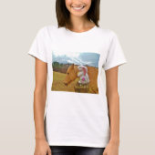 T-shirt Cheval Jaune, Lapin De Printemps (Devant)