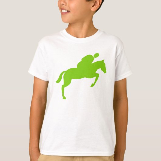 T-shirt Cheval Jumping - Martian Green (Devant)