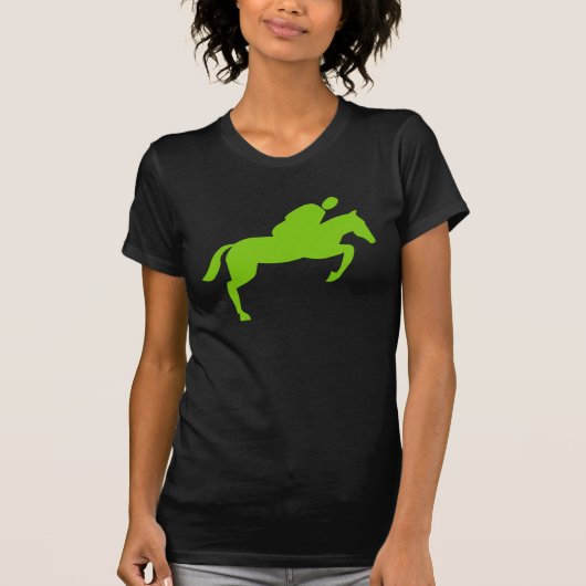 T-shirt Cheval Jumping - Martian Green (Devant)