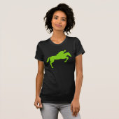 T-shirt Cheval Jumping - Martian Green (Devant entier)