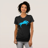 T-shirt Cheval Jumping - Sky Blue (Devant entier)