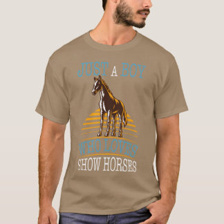 T-shirt Cheval Juste Un Garçon Qui Aime Les Chevaux Cadeau