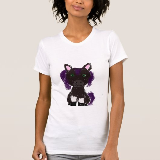 T-shirt cheval kawaii (Devant)