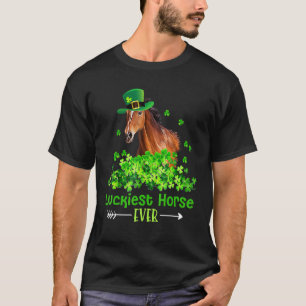 T-shirt Cheval le plus chanceux Shamrock St. Patrick's Day