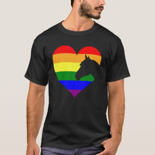 T-shirt Cheval Lgbt Q Cool Gay pride Rainbow Flag Ally