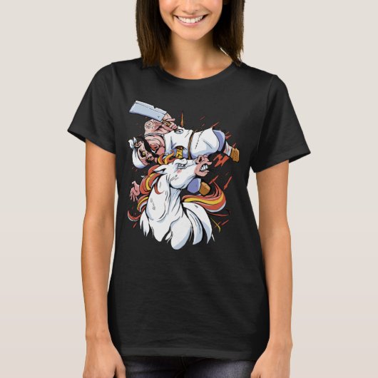 T-shirt Cheval Licorne Boucher (Devant)