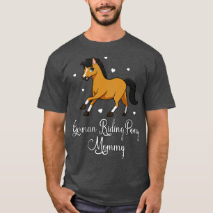 T-shirt Cheval Lover Allemand Riding Pony Mommy
