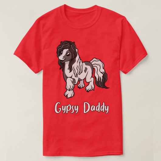 T-shirt Cheval Lover Gypsy Daddy (Design devant)
