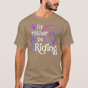 T-shirt Cheval Lover ID PLUTÔT ÊTRE ÉQUITATION équine éque