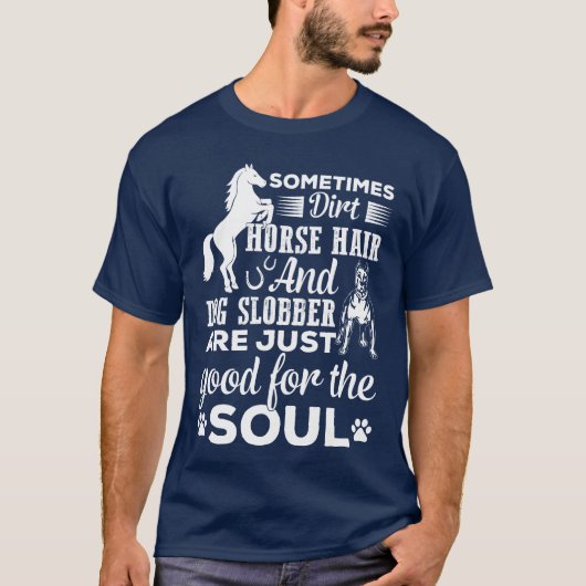 T-shirt Cheval Lover rétro (Devant)