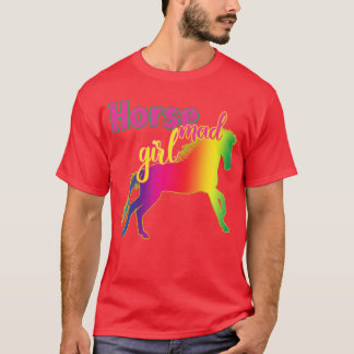 T-shirt Cheval Mad Fille Fou À Propos Des Chevaux Aime