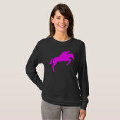 T-shirt Cheval - Magenta (Devant entier)