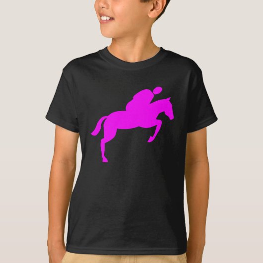 T-shirt Cheval - Magenta (Devant)