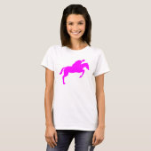 T-shirt Cheval - Magenta (Devant entier)