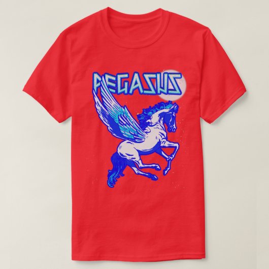 T-shirt Cheval magique Pegasus Const de Mythologie grecque (Design devant)