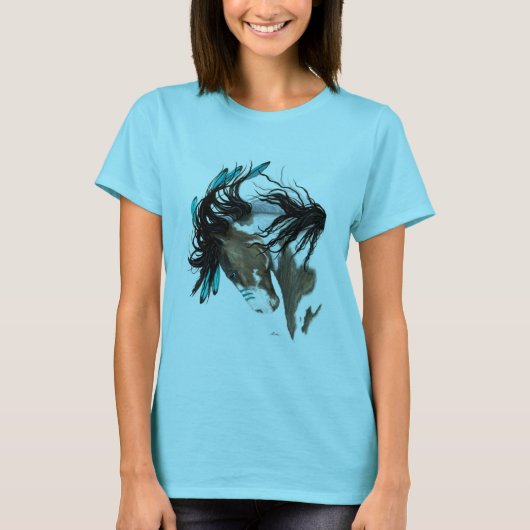 T-shirt Cheval Majestic Pinto de Bihrle (Devant)