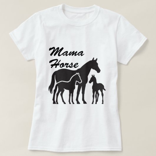 T-shirt cheval mama (Design devant)