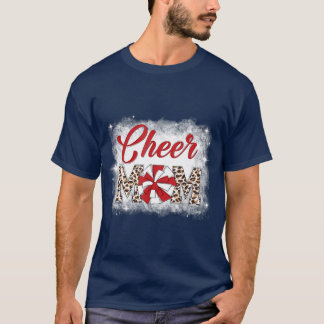 T-shirt Cheval Maman Leopard Pom Pom Pom-pom girl Bleached