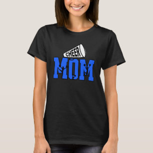 T-shirt Cheval Maman Plus grand ventilateur bleu et blanc