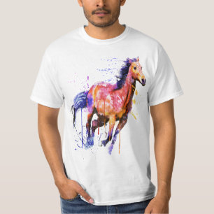T-shirt Cheval mignon pour les amateurs de Cheval Art colo