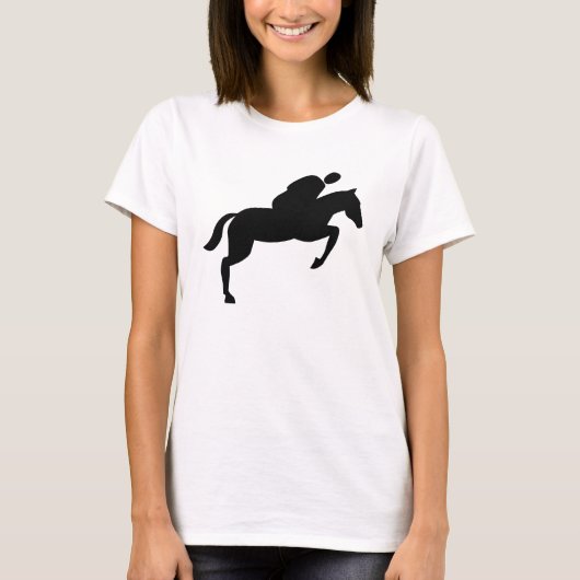 T-shirt Cheval - Noir (Devant)