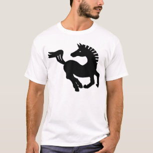 T-shirt cheval noir