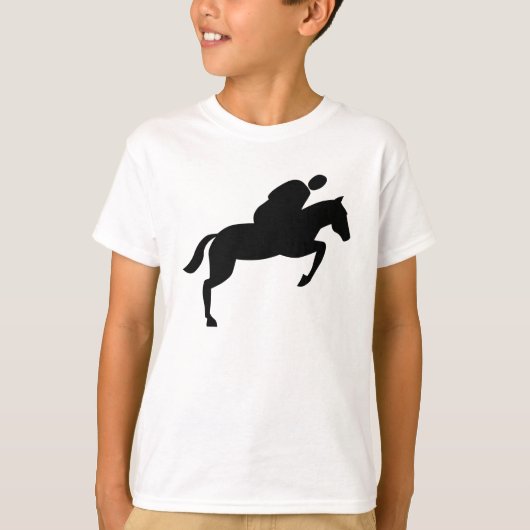 T-shirt Cheval - Noir (Devant)