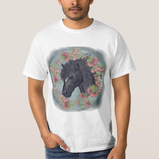 T-Shirt Cheval Noir de Bellflower (Devant)