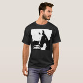 T-shirt Cheval noir et blanc (Devant entier)