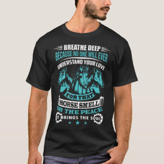 T-shirt Cheval Odeur Drôle Équitation Cavalier Écurie Chev