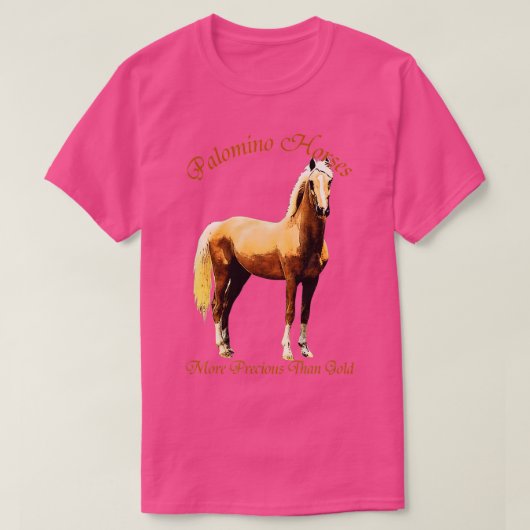T-shirt Cheval Palomino Plus Précieux Que L'Or (Design devant)