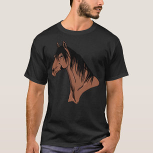 T-shirt Cheval Portrait poney à la hauteur