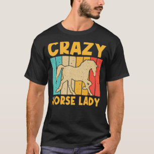 T-shirt Cheval Pour Femmes Maman Cheval Hippique Course