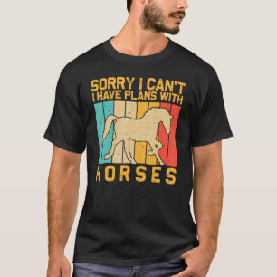 T-shirt Cheval Pour Hommes Femmes Cheval Hippique Course