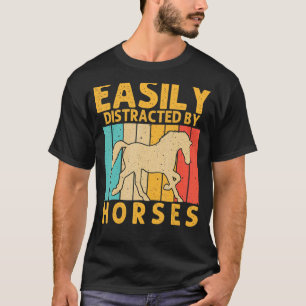 T-shirt Cheval Pour Hommes Femmes Cheval Hippique Course