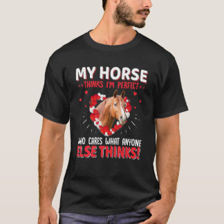 T-shirt Cheval pour les filles et les femmes qui aiment le