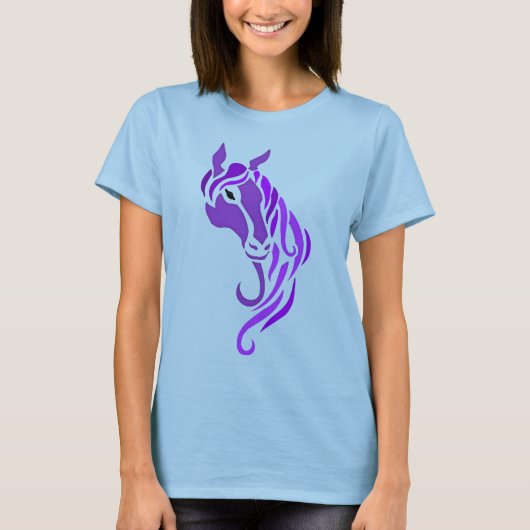 T-shirt Cheval pourpre (Devant)