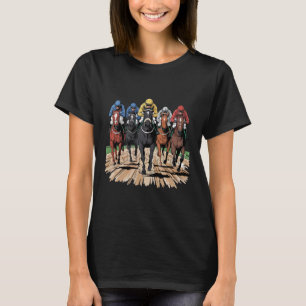 T-shirt Cheval Racer Jockey Racer Der
