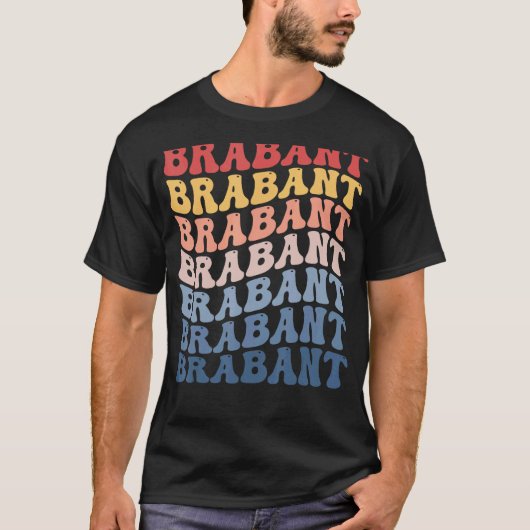 T-shirt Cheval Rétro Groovy Brabant (Devant)