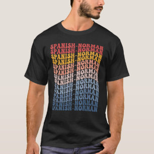 T-shirt Cheval Rétro Groovy Normand-Espagnol