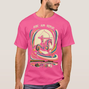 T-shirt Cheval Rider tir à l'arc monté