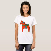 T-shirt Cheval rouge de Dala (Devant entier)
