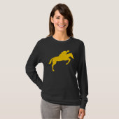 T-shirt Cheval Sauts - Ambre (Devant entier)