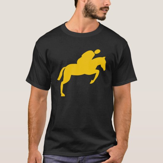 T-shirt Cheval Sauts - Ambre (Devant)