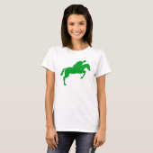 T-shirt Cheval Sauts - Vert Herbe (Devant entier)