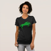 T-shirt Cheval Sauts - Vert Herbe (Devant entier)