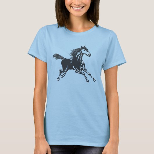 T-shirt cheval sauvage (Devant)
