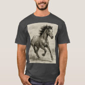 T-shirt cheval sauvage (Devant)